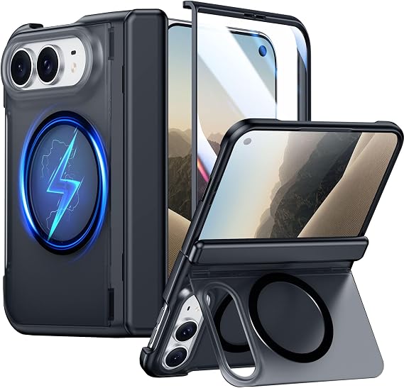 SPIDERCASE マグネット式 iPhone Duoケース 内蔵スタンド ブラック