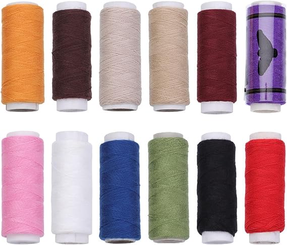 120 Spools Polyester Sewing Thread For Machine Hand Stitching Multicolored For Embroidery Quilting Upholstery Sewing