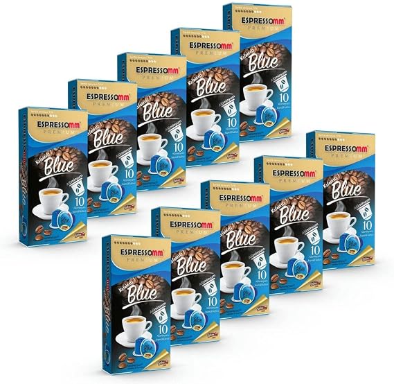 Espressomm® Premium Blue Alüminyum Kapsül Kahve-kafeinsiz! (100 Adet) - Nespresso®*