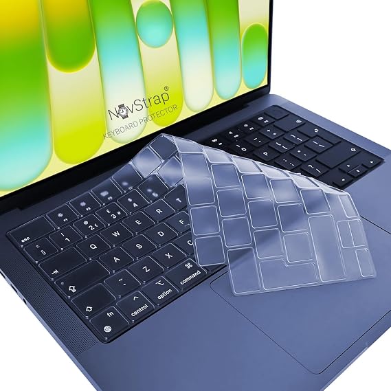 NovStrap Apple MacBook Neo 13 inç (A18 Çip) A3404 ile Uyumlu Türkçe Q Klavye Koruyucu Şeffaf Kılıf