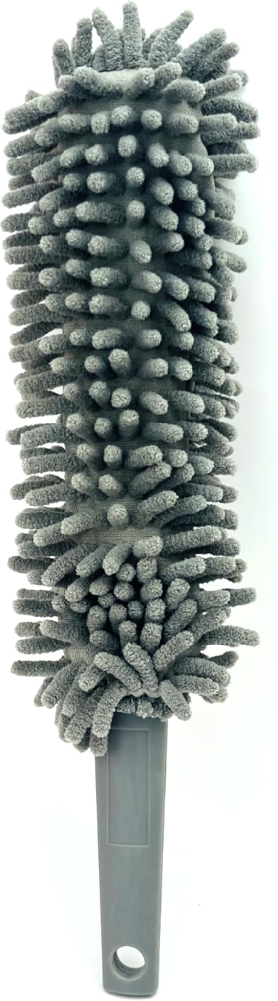 Lizzy Chenille Microfiber Duster Washable Handheld Cleaning Duster with Removable Head Soft Dusting Brush for Blinds Ceiling Fans Furniture Shelves Car Home Office