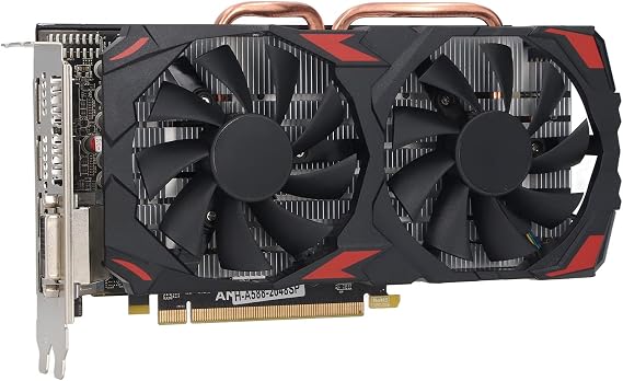 SUNGOOYUE RX 580 8GB 256BIT Computer Gaming Graphics Cards, Quiet Plug and Play Graphics Card with Dual Fans for Desktop PCs (580 8G D5)