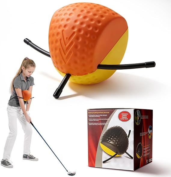 The Connector Golf Swing Trainer - Foam Training Ball for Swing Mechanics & Arm Structure, Portable Golf Training Aid for All Shots