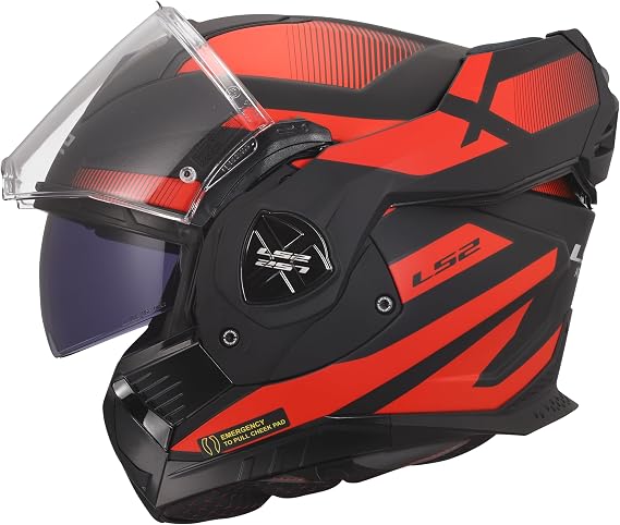 LS2, Modularer Motorradhelm ADVANT X NOVA Black Red