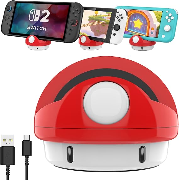 HEIYING Switch Docking Station for Nintendo Switch 2/ Lite/OLED, Portable Carrying Charging Dock witch Type C Port to Charge Console