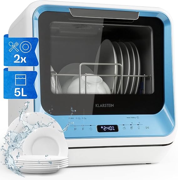 Klarstein Amazonia Mini Dishwasher blue [Energy Class D]