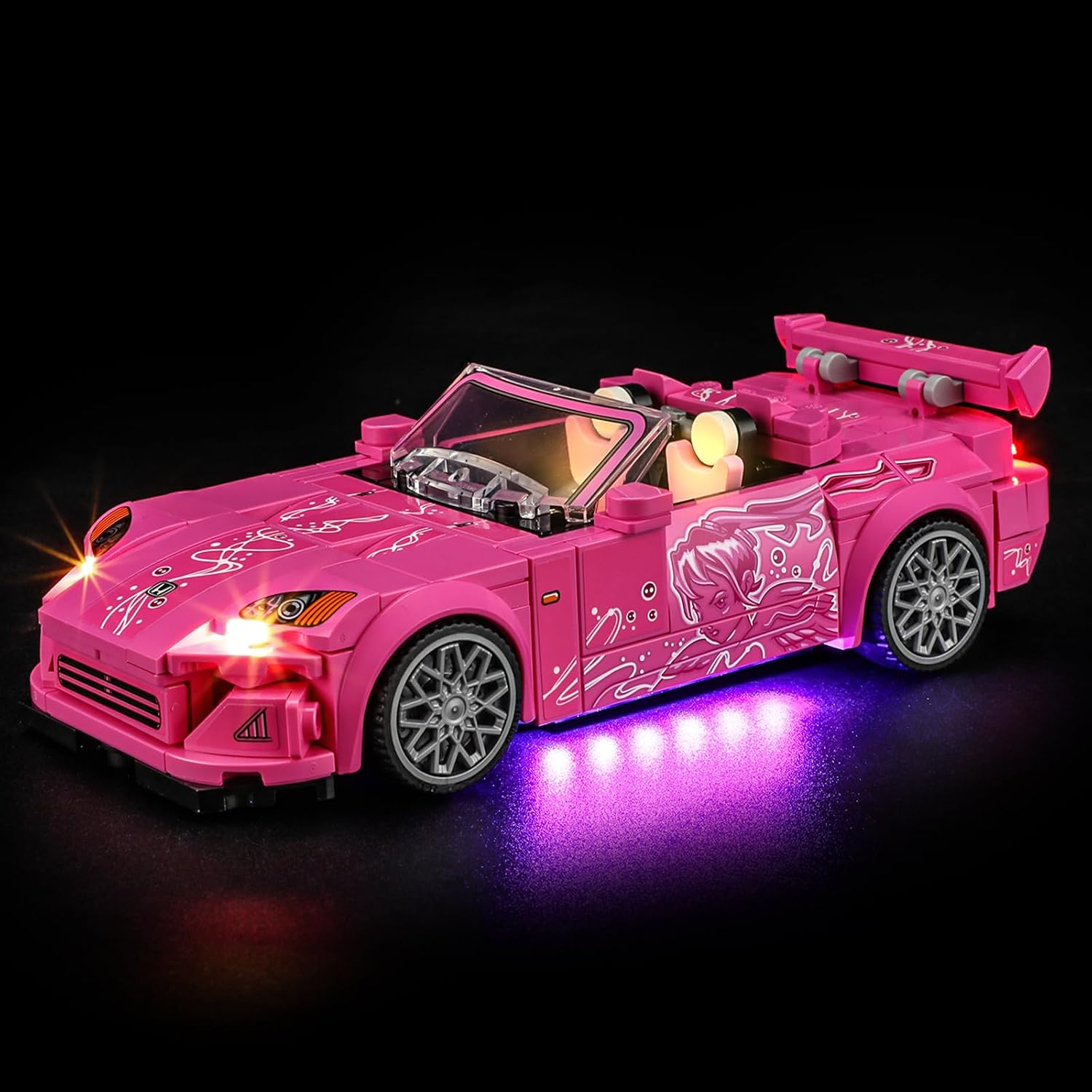 LIGHTAILING Light For Lego-77241 2-Fast-2-Furious Honda-S2000 - Led Lighting Kit Compatible With Lego Building Blocks Model - NOT Included The Model Set