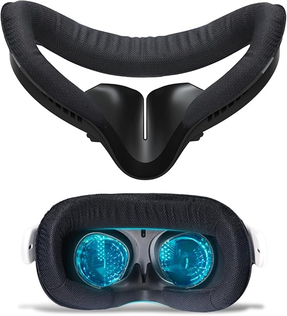 AODELAN Compatible with Oculus Quest 2 Face Bracket Replacement,VR Breathable Foam Face Pad Protective for Meta Quest 2,Comfortable Face Cover Cushion VR Accessories