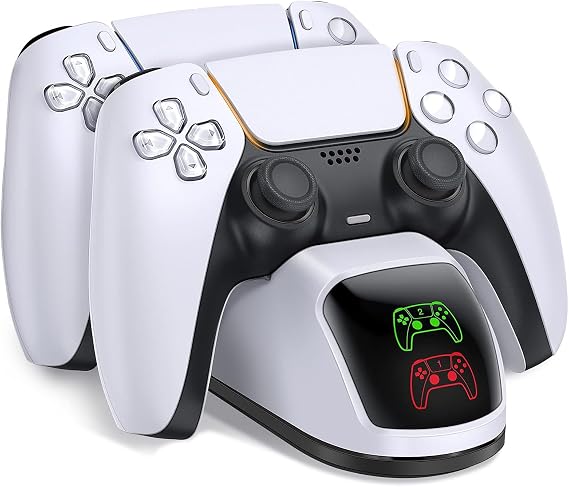 ZRZLMVP PS5 Controller Charger with Dual Dock for Playstation 5 Controller