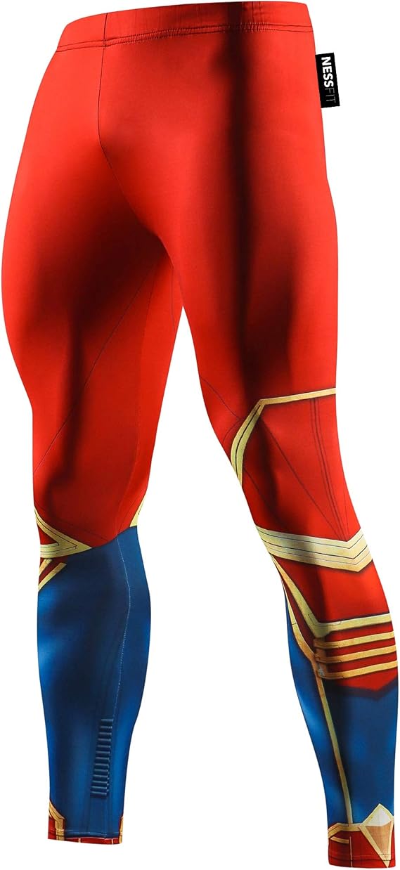 Mens Compression Superhero Tights Pro Base Layer Leggings Gym Long Running Thermal Workout Pants
