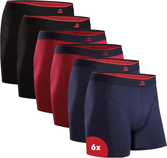 DANISH ENDURANCE Bamboo Boxers for Men, Soft & Breathable Underwear, Soft Antibacterial Pants, with or without fly, 6 or 10 Pack