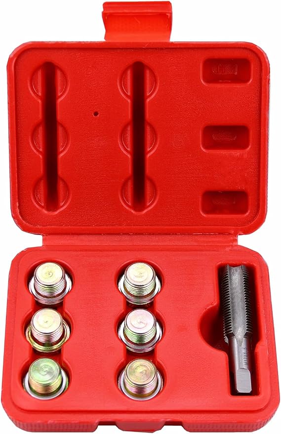Oil Drain Plug Tap Thread Repair Kit M17x1.5MM Oil Pan Thread Tool