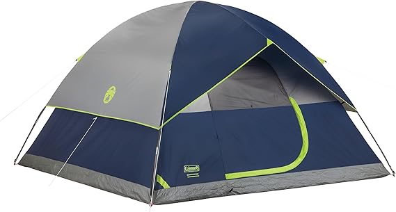 Coleman Sundome Camping Tent with Rainfly, 2/3/4/6 Person Tent Sets Up in 10 Mins, Weatherproof Tent for Camping, Festivals, Backyard, Sleepovers, More