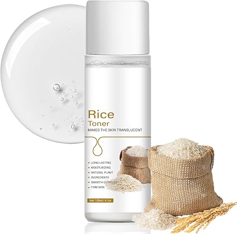 Rice Toner Face Toner for Face with Rice Extract Moisturising Facial Toner for Skin Care & Pore Refinement Anti-Ageing Face Toner Skincare Rice Facial Toner 120 ml