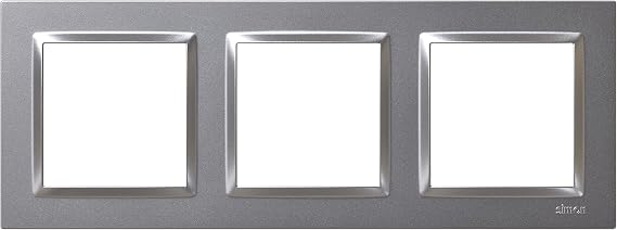 Simon Wall Frame 3 Elements Compatible Simon 10 Aluminium