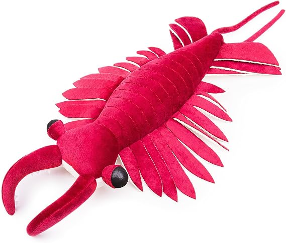 Simulation Cambrian Anomalocaris Plush Toy, Cambrian Ancient Creatures Lifelike Shrimp Plush Toy, Wild Animal Realistic Anomalocaris Toy Pillow, Home Dec 53cm/21in