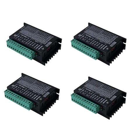 4PCS TB6600 4A 9-42V Stepper Motor Driver Controller TB6600 32 Segments 2/4 Phase Hybrid Stepper Motor Driver Board for Nema 17 23 34 Step Drivers