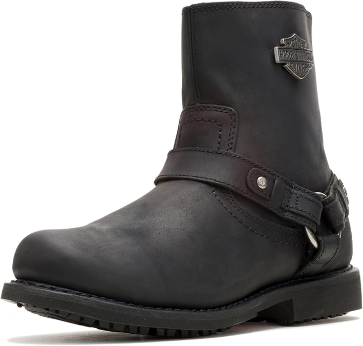 Harley-Davidson Men's Scout Leather Motorcycle Harness Casual Boot Black 44.5 EU