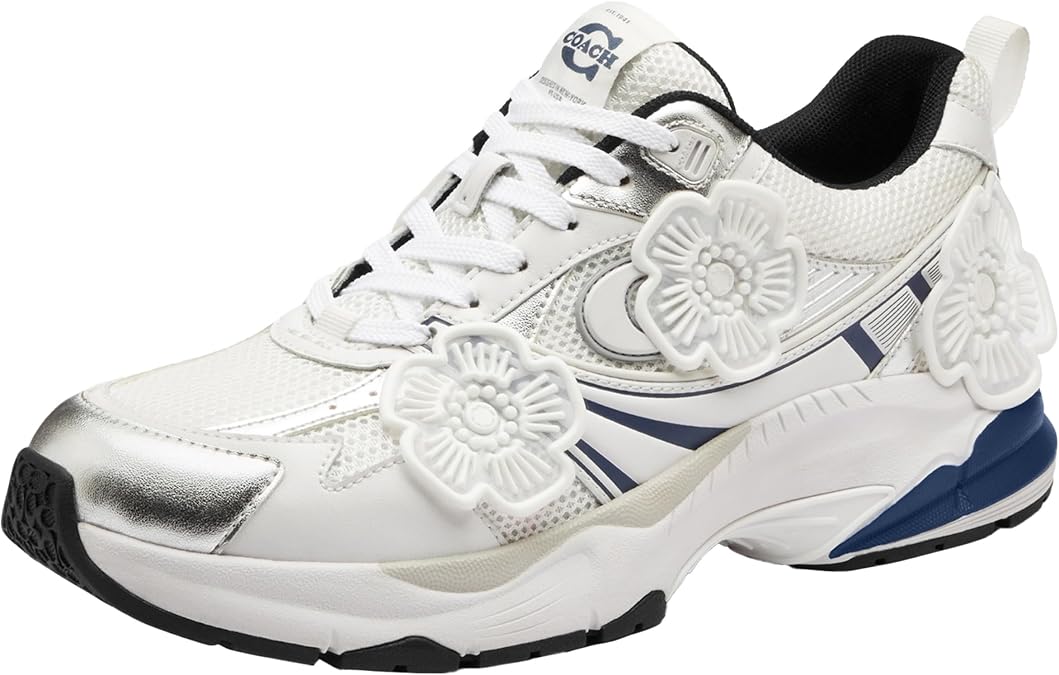 Coach Women's Mesh Sneaker with Tea RoseSneaker