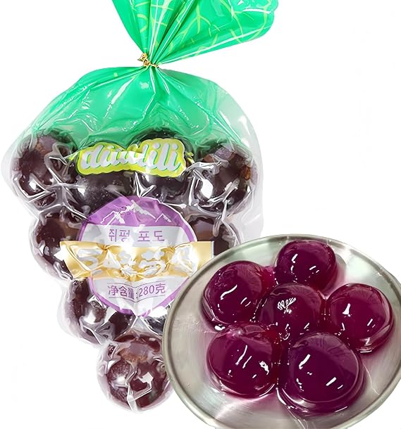 SntCrave Kyoho Grape Jelly Bites 280g,10 Pieces | Japanese Gel Snack