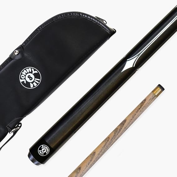 WHITE SPEAR 57 Inch 2 Piece Centre Jointed Snooker Pool Cue with 9.5mm Tip