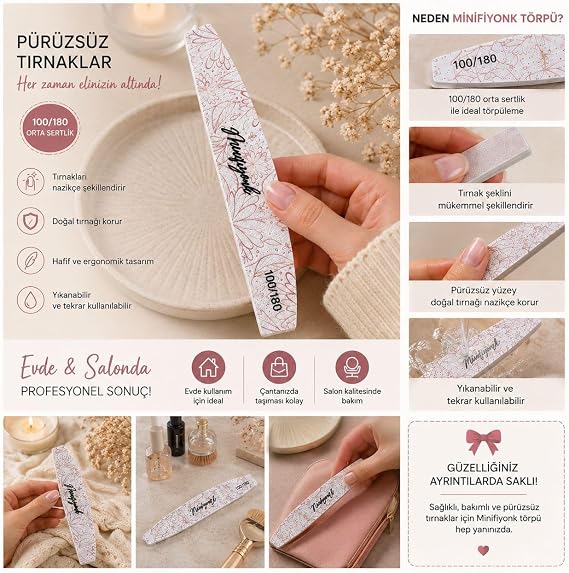 Süngerli Oval Tırnak Törpüsü 100 180 1 Adet