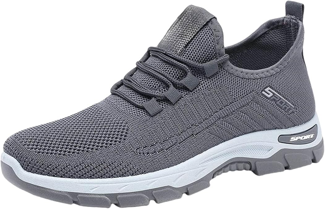 Elevator Shoes Men's Sports Shoes Fitness Jogging Shoes Wide K Leisure Shoes White High Breathable Orthopaedic Shoes Running Shoes Flat Sole Fitness Shoes Non-Slip Walking Shoes