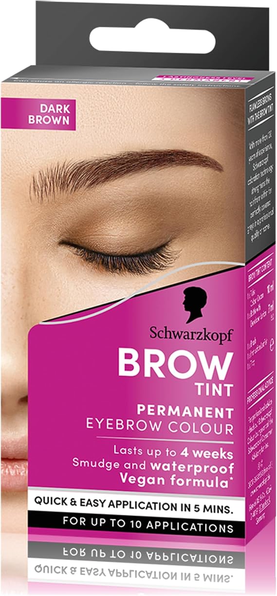 Schwarzkopf Brow Tint, Dark Brown, 10m