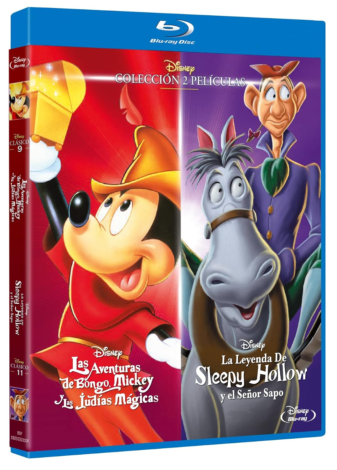 Las Aventuras de Bongo, Mickey y las Judías Magicas (Fun and Fancy Free) (1947) & La leyenda de Sleepy Hollow y el Señor Sapo (The Adventures of Ichabod and Mr. Toad) (1949) (Blu-ray) (1 disco)