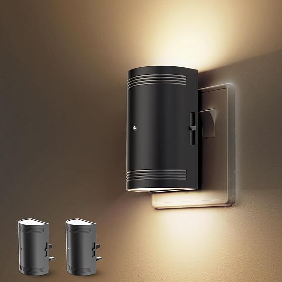 LOHAS-LED Night Light Plug in Wall, Dusk to Dawn Sensor, 2 Pack [Energy Class B]
