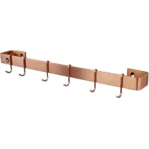 Enclume, Brushed Copper Handcrafted 24" Utensil Bar Wall Rack