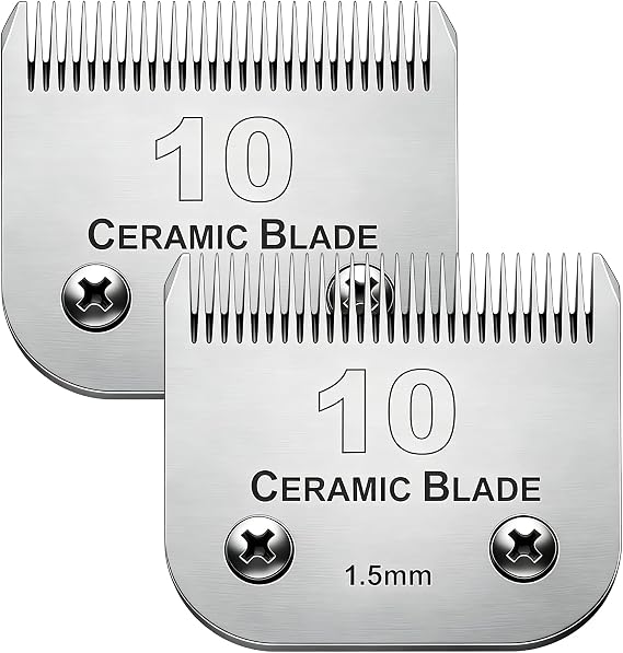 Dog Grooming Replacement Blades Compatible with Andis, Oster, and Wahl Clippers (10-2pack)
