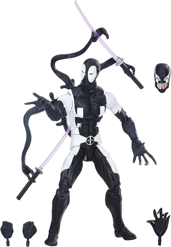 Hasbro Marvel Legends Game Stop Limited 6-inch Action Figure Back in Black Deadpool 2017 Marvel Legends 6-inch Back in Black Deadpool