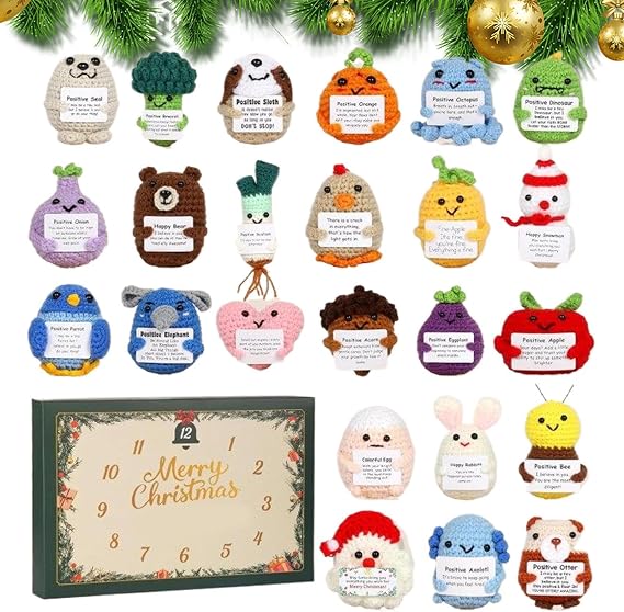 Christmas Countdown Calendar,2d Acrylic Holiday Themed Decorations | 24 Days Calendar Advent 2025 | for All Ages Kids Teens Adults Birthday