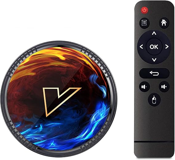 Android 12.0 TV Box, VONTAR H1 Android TV Box Allwinner H618 Quad Core 4GB RAM 64GB ROM Support 2.4Ghz/5.0Ghz WIFI BT5.0 10/100M Ethernet 4K HDMI 2.0 DLNA 3D Smart TV Box,4GB+32GB [Energy Class A]
