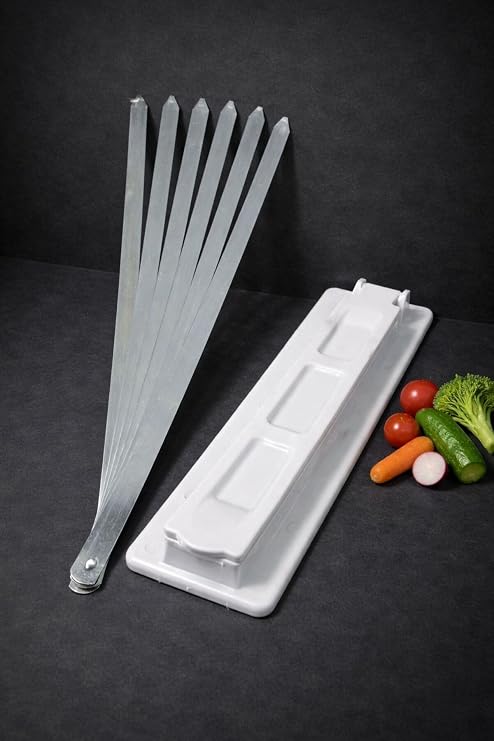 4 Adet Şişli Kebapmatik Adana Urfa Kebap Kalıbı Aparatı Pratik Hızlı Kebap Makinesi Kutusu