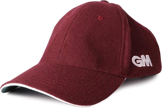 Gunn & Moore GM Cricket Hat |Cricket Cap or Teknik Cap | Pre-Shaped Two-Tone Peak | Easi-Fit Hook-and-Loop Fastener | One Size Fits All | 51-63 cm Circumference | Available in Maroon, Green or Navy