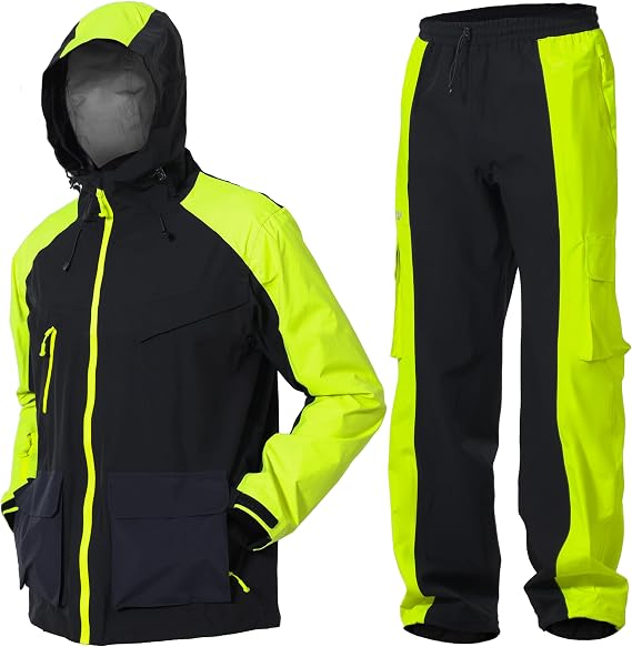Men’s Waterproof Workwear Rain Suit, Jacket & Trousers Set
