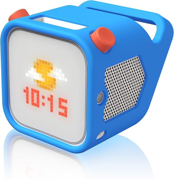 Yoto Player (3. Nesil) için Silikon Kılıf, Yoto Player ile Uyumlu Silikon Koruyucu Kılıf Kılıf, Kaymaz, Çarpma ve Aşınma ve Yırtılma Kolay Taşıma Saplı Silikon Kılıf - Mavi