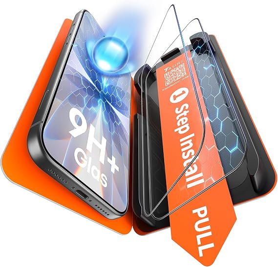 TAURI Screen Protector for iPhone 17 [1 Step Installation]