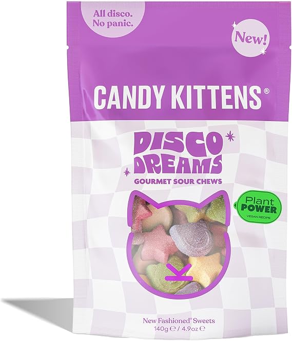 Candy Kittens Disco Dreams Vegan Sweets, 140g, Pack of 1