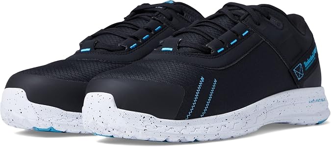 Timberland PRO オーバードライブ コンポジット安全つま先, ブラック/ブルー/ホワイト, 7
