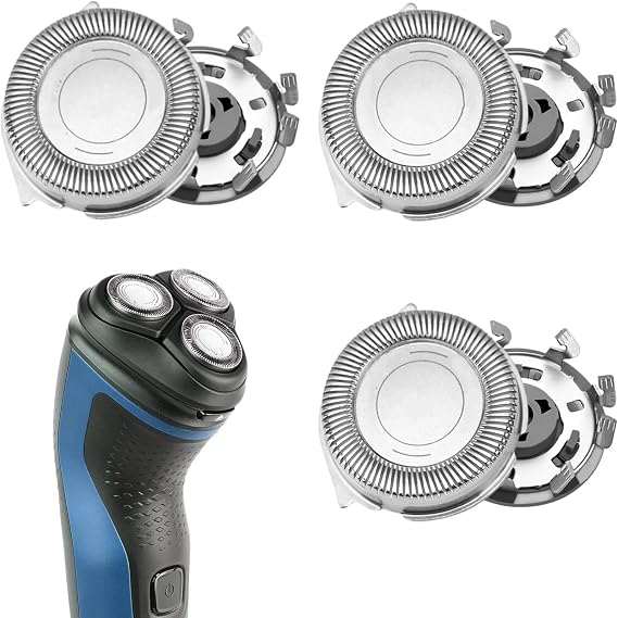 3-Pack Replacement Shaver Heads for Philips Series 1000/2000/3000