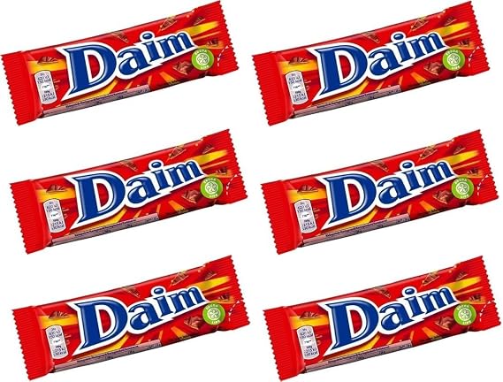 Delicious Daim Chocolate Bars 28g - Pack of 6 | Irresistible & Crunchy Caramel Chocolate Treats | Famous Chocolate Bar from Sweden | Perfect Sweet Gift Idea for any Occasion