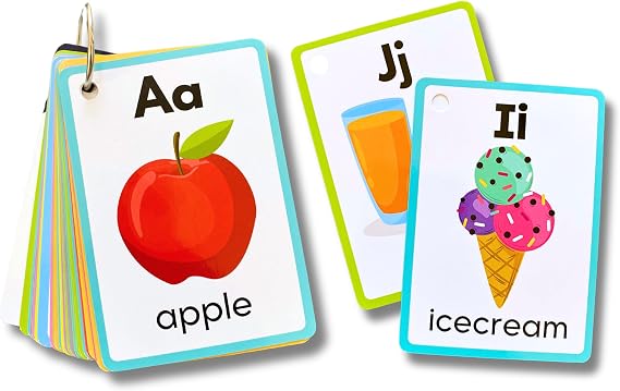 Alphabet Flash Cards Educational ABC Flash Cards, Uppercase and Lowercase Learning Letters, for Toddlers and Preschool