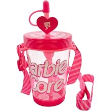 Askılı Barbie Lisanslı Plastik Şişe (535ML) by MINISO