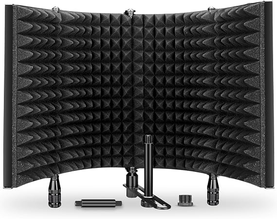 Aokeo Professional Studio Recording Microphone Isolation Cover, Pop Filter. Suitable for Any Capacitive Microphone Recording Device (AO-504)