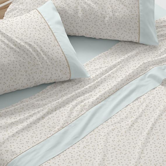 Burrito Blanco Bed Sheet Set 50% Cotton 50% Polyester Bed 150-160 Water