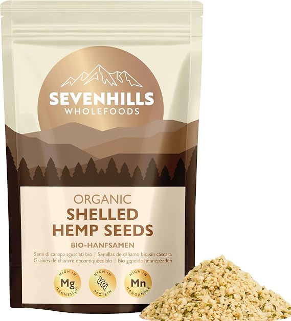Sevenhills Wholefoods Semilla De Cáñamo Peladas Crudas Orgánico 1kg