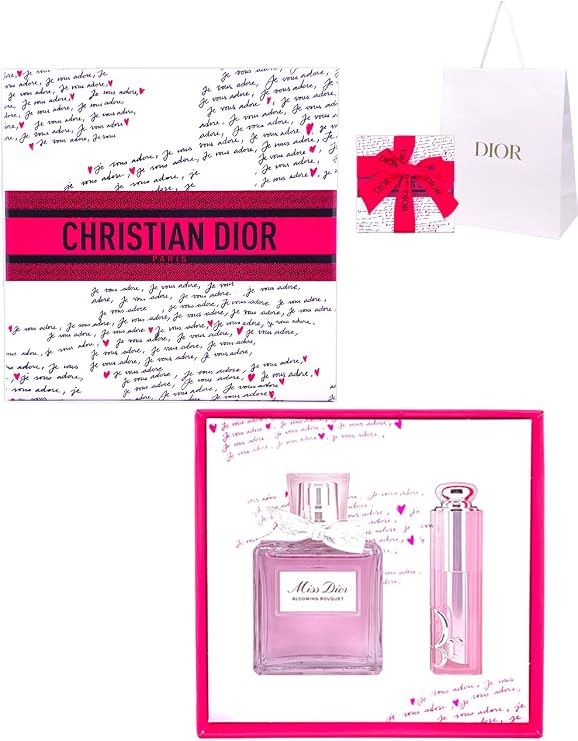 Dior Miss Dior Blooming Bouquet, 1.7 fl oz 50 ml, Addict Lip Grow 001, Pink, Gift Set